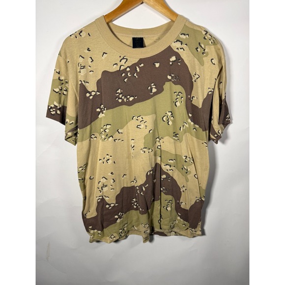 Tee Swing Other - Vintage Tee Swing Desert Camo T Shirt Mens Large Chocolate Chip Camouflage USA